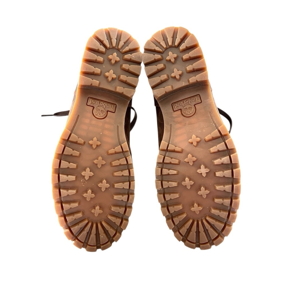 Timberland Ellendale Brown Leather Mid Hiker Boots Lug Sole Womens 6.5 - Picture 11 of 11